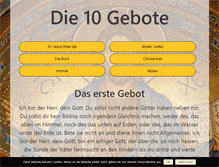 Tablet Screenshot of diezehngebote.org